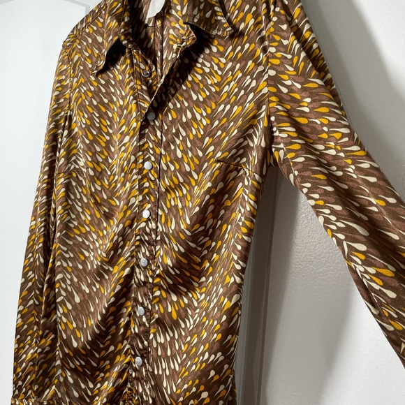 Diesel Vintage Pointed Collar Button Down Shirt size M - Picture 9 of 14